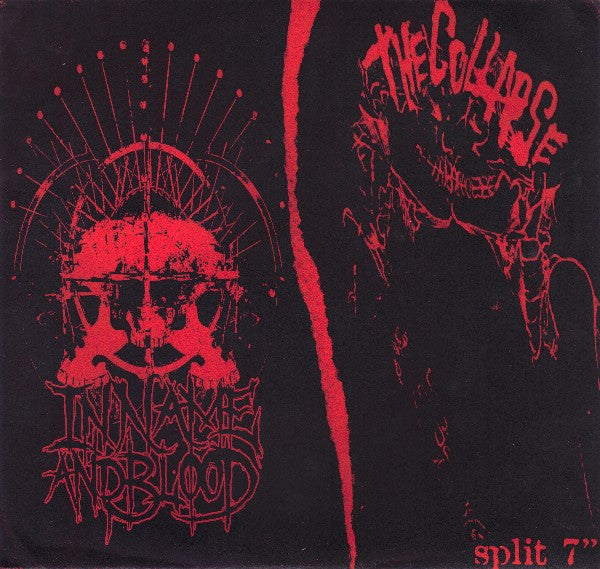 In Name And Blood / The Collapse : Trial & Error And Sightline Records Present: In Name And Blood And The Collapse Split 7 Inch (7", Ltd, Num, W/Lbl)