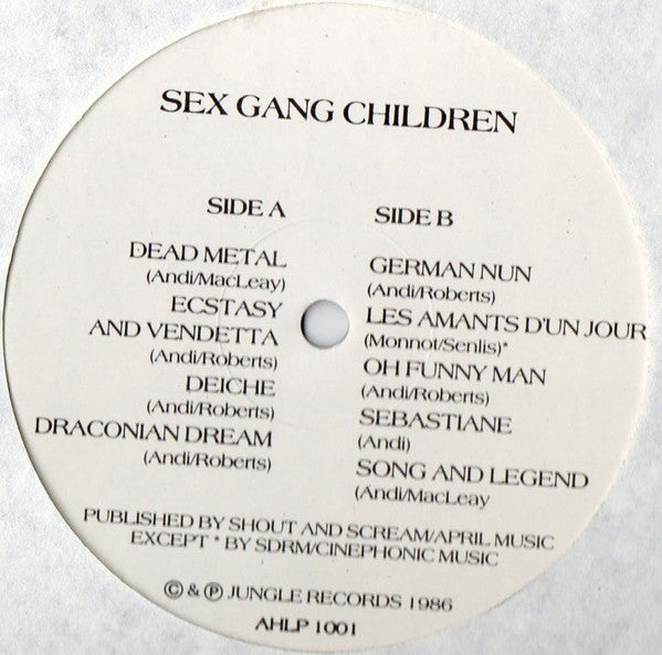 Sex Gang Children : Nightland (Performance USA 83) (LP)