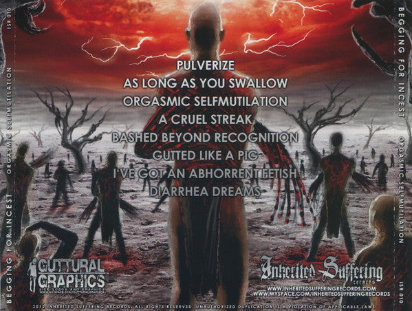 Begging For Incest : Orgasmic Selfmutilation (CD, Album)