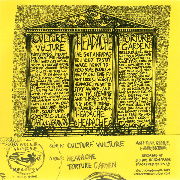 Good Throb : Culture Vulture (7", W/Lbl)
