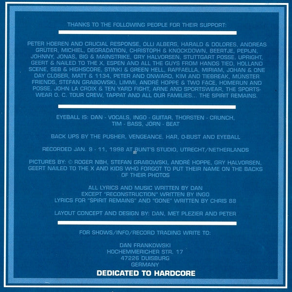 Eyeball (4) : Talkin' Straight (CD, EP)