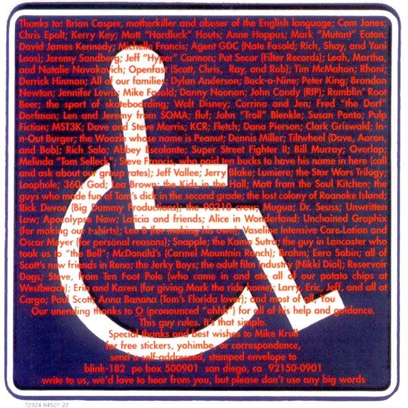 Blink-182 : Cheshire Cat (CD, Album, RE, RP)