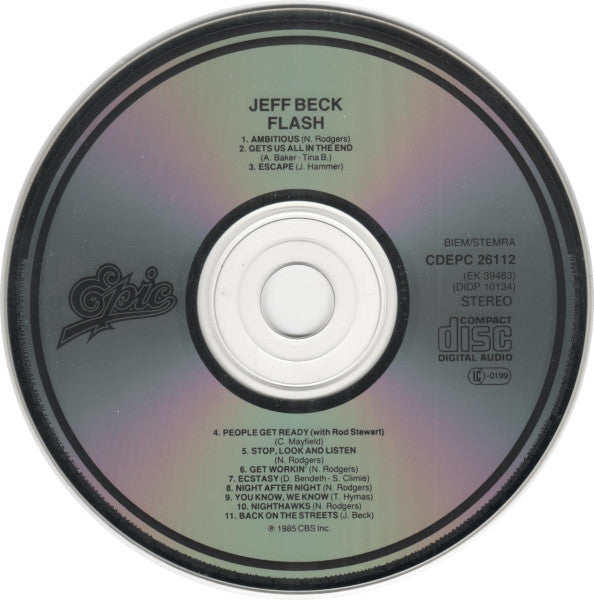 Jeff Beck : Flash (CD, Album)