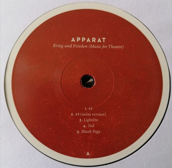 Apparat : Krieg Und Frieden (Music For Theatre) (LP + CD + Album)