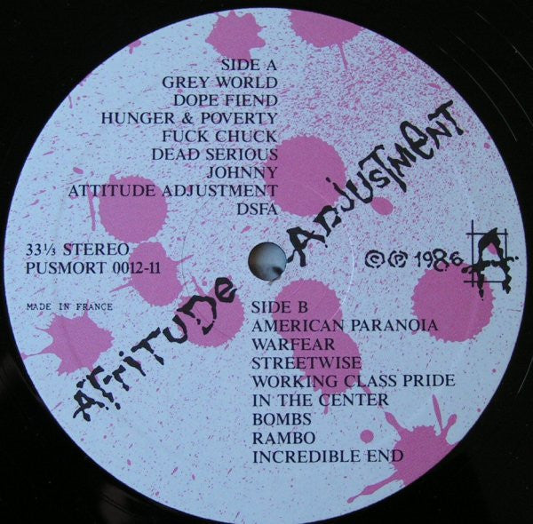 Attitude Adjustment : American Paranoia (LP, Album)