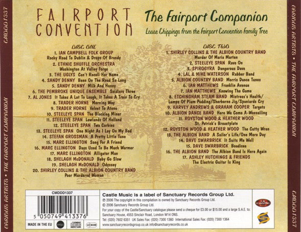 Various : The Fairport Companion: Loose Chippings From The Fairport Convention Family Tree (2xCD, Comp)
