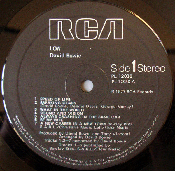 David Bowie : Low (LP, Album, RE)