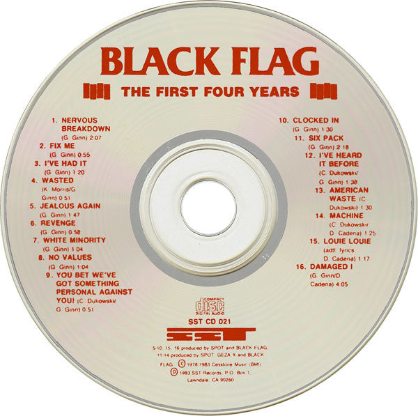 Black Flag : The First Four Years (CD, Comp, RE)