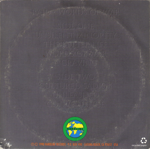Raid (2) : Words Of War (7")