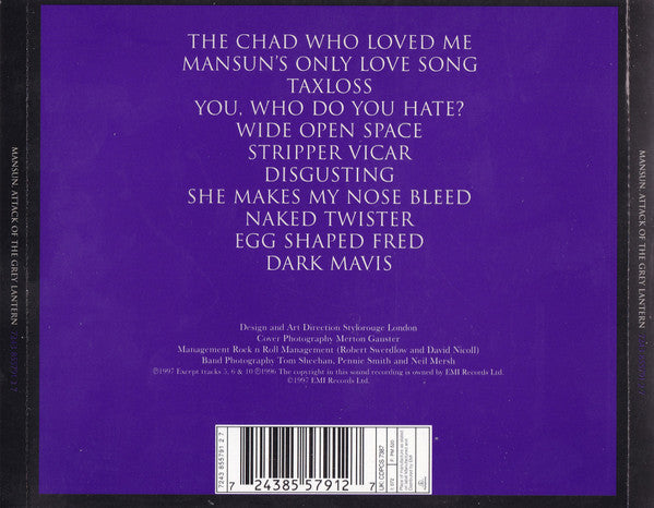 Mansun : Attack Of The Grey Lantern (CD, Album, Swi)