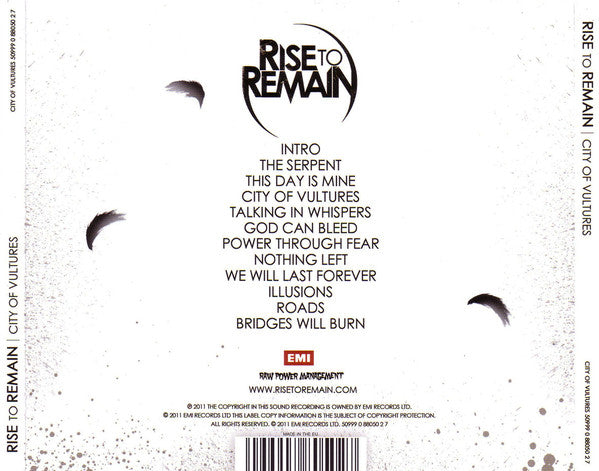 Rise To Remain : City Of Vultures (CD, Album)