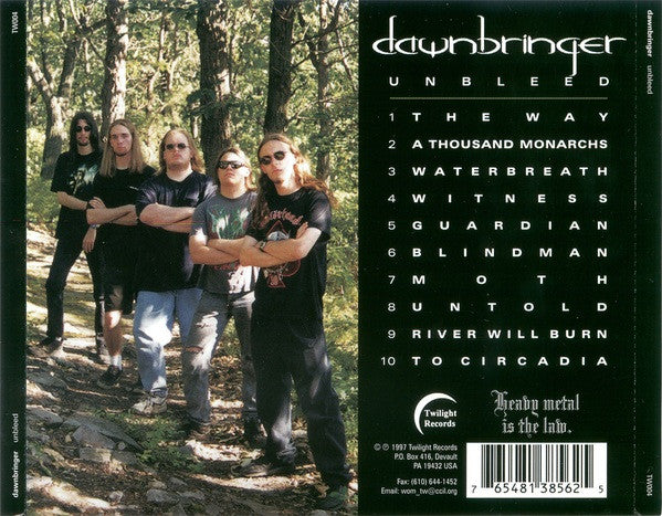 Dawnbringer : Unbleed (CD, Album)