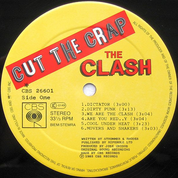 The Clash : Cut The Crap (LP, Album)