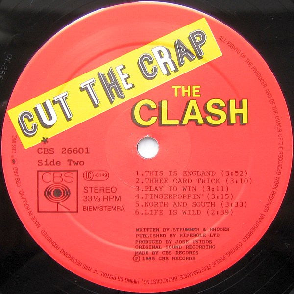 The Clash : Cut The Crap (LP, Album)