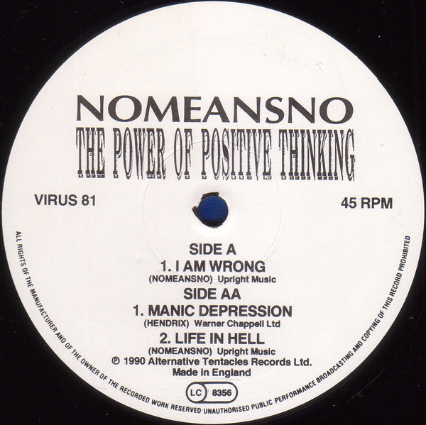 Nomeansno : The Power Of Positive Thinking (12", EP)