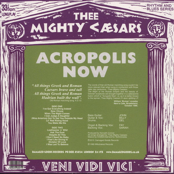 Thee Mighty Caesars : Acropolis Now (LP, Album, RE)