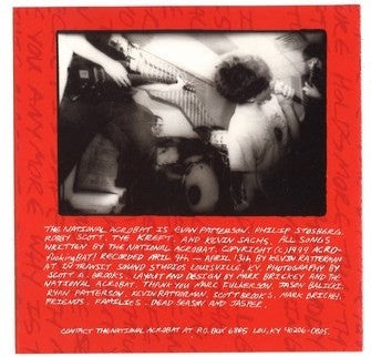The National Acrobat : The National Acrobat (CD, MiniAlbum)