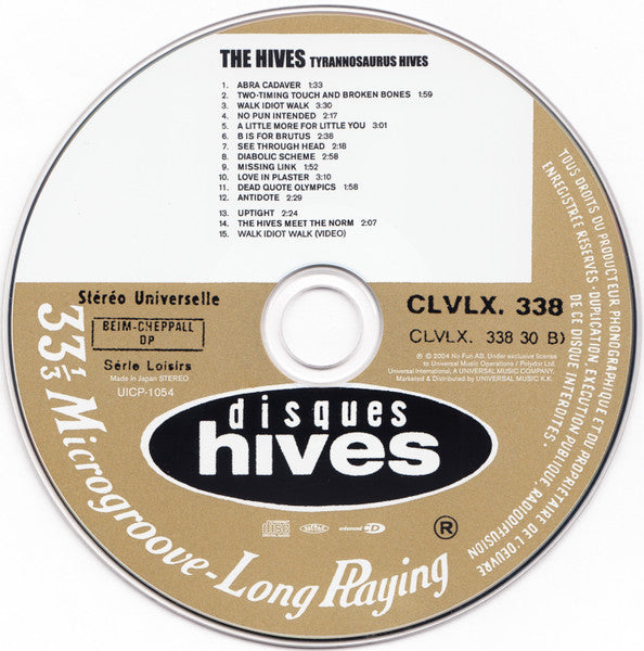 Hives* : Tyrannosaurus Hives (CD, Album, Enh)