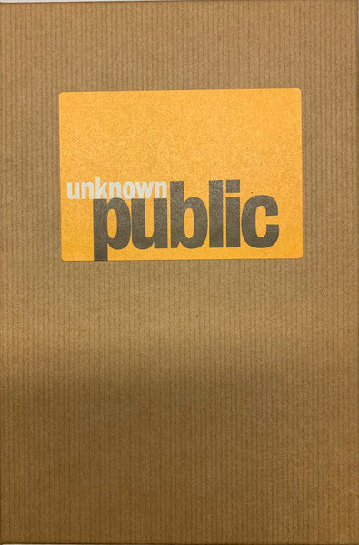 Various : Unknown Public 09: All Seeing Ear (CD, Album, Comp)