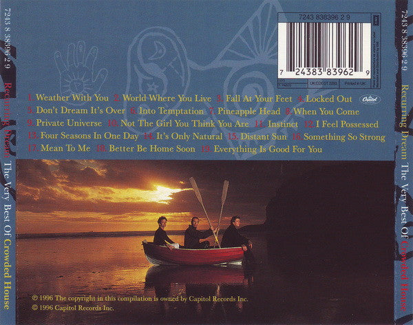 Crowded House : Recurring Dream (The Very Best Of Crowded House) (CD, Comp)