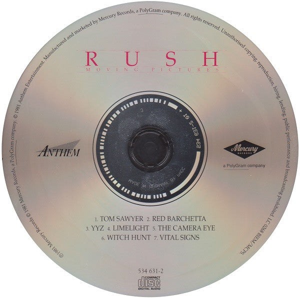 Rush : Moving Pictures (CD, Album, RE, RM, PMD)