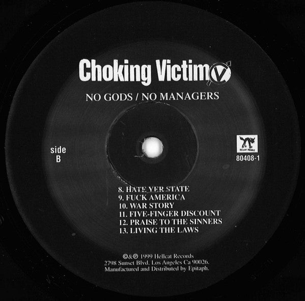 Choking Victim : No Gods / No Managers (LP, Album)