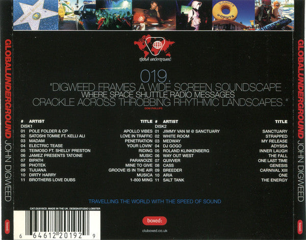 John Digweed : Global Underground 019: Los Angeles (2xCD, Mixed)