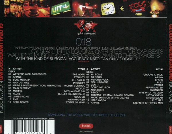 Nick Warren : Global Underground 018: Amsterdam (2xCD, Mixed)