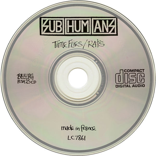 Subhumans : Time Flies + Rats (CD, Comp)