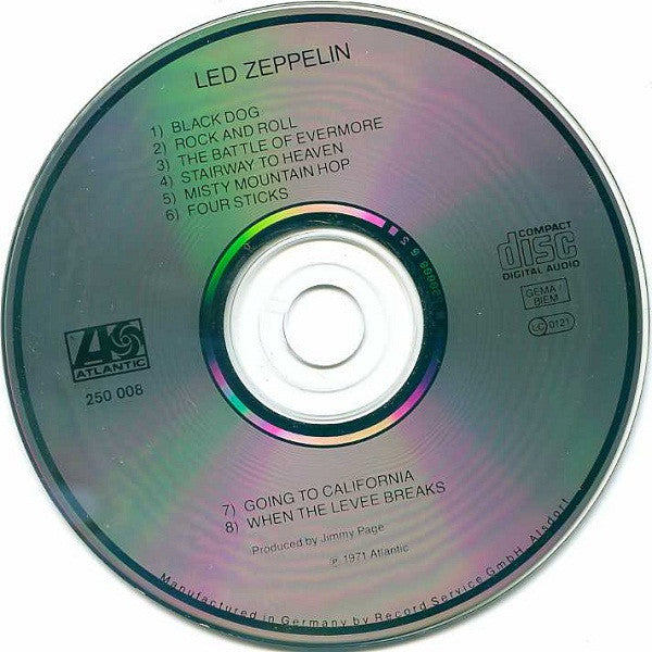 Led Zeppelin : Untitled (CD, Album, RE, RP)
