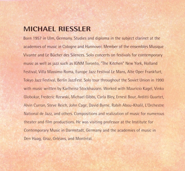 Michael Riessler, Ensemble 13 : Momentum Mobile (CD, Album)