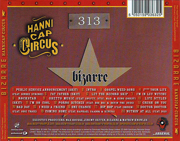 Bizarre (2) : Hannicap Circus (CD, Album, Enh)