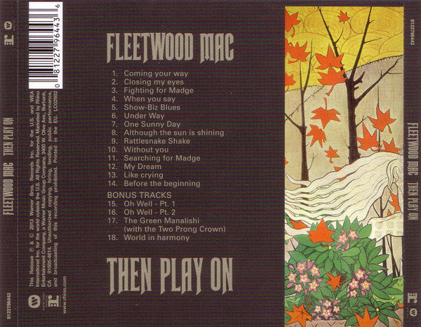 Fleetwood Mac : Then Play On (CD, Album, RE, RM)