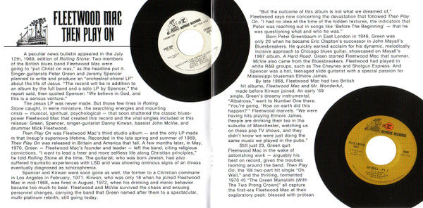 Fleetwood Mac : Then Play On (CD, Album, RE, RM)