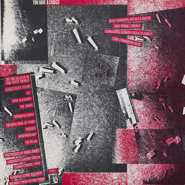 Theatre Of Hate : Westworld (LP, Album)