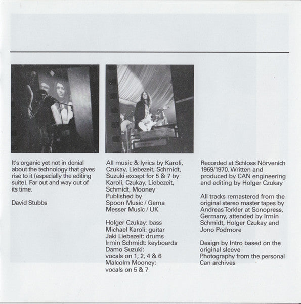 Can : Soundtracks (CD, Album, RE, RM, Arv)