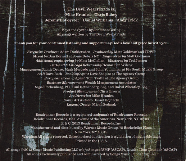 The Devil Wears Prada : 8:18 (CD, Album, Dig)
