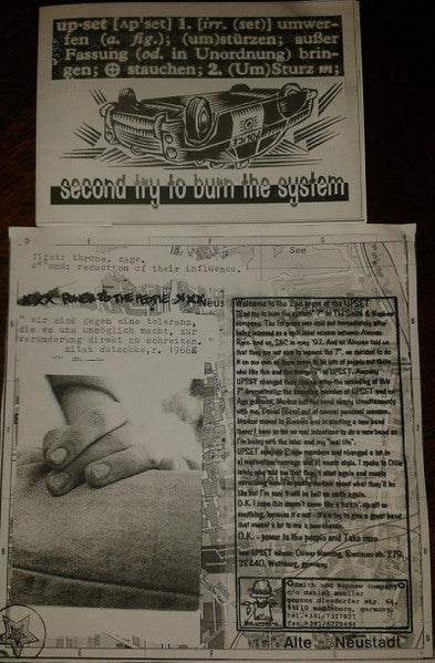 Upset : Second Try To Burn The System (7", EP, RP, Yel)