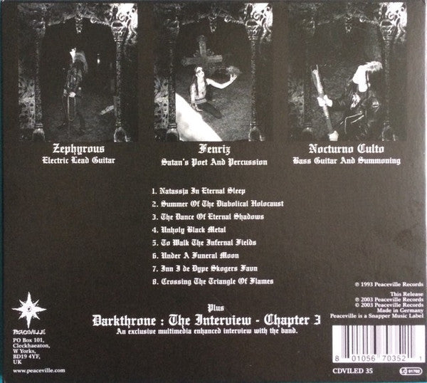 Darkthrone : Under A Funeral Moon (CD, Album, Enh, RE, RM, Dig)