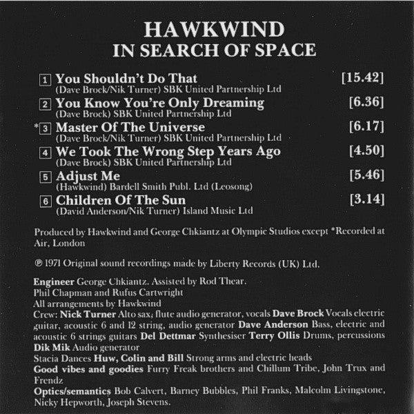 Hawkwind : X In Search Of Space (CD, Album, RE)