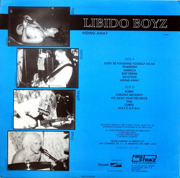 Libido Boyz : Hiding Away (LP, Album, Blu)