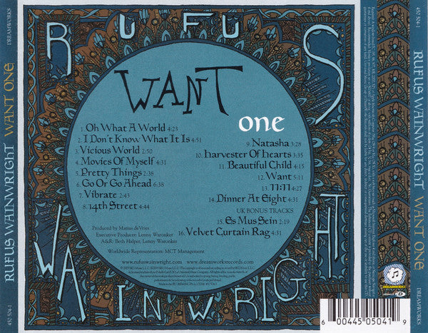 Rufus Wainwright : Want One (CD, Album, Enh, S/Edition)