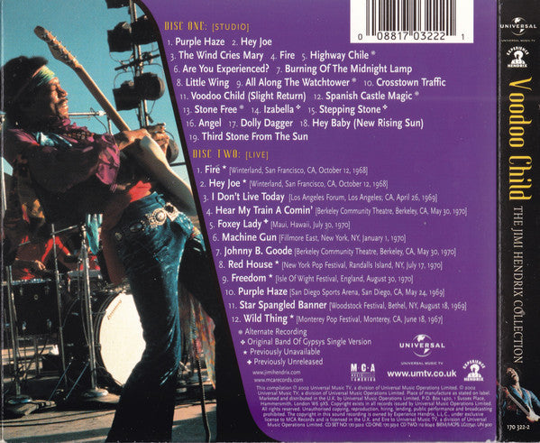 Jimi Hendrix : Voodoo Child (The Jimi Hendrix Collection) (2xCD, Comp, S/Edition)