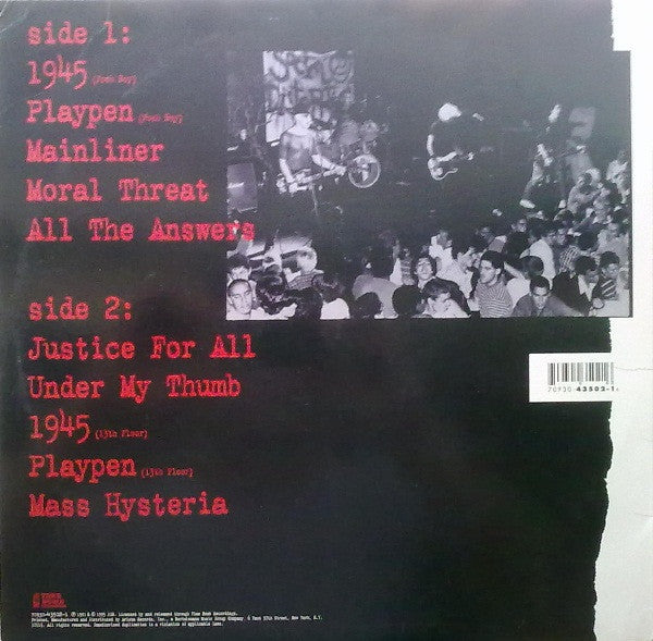 Social Distortion : Mainliner (Wreckage From The Past) (LP, Comp)