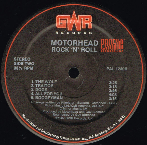 Motörhead : Rock 'N' Roll (LP, Album)