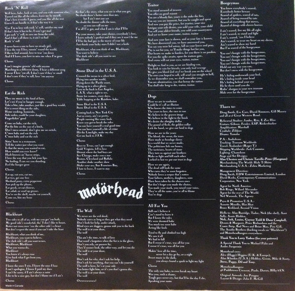 Motörhead : Rock 'N' Roll (LP, Album)