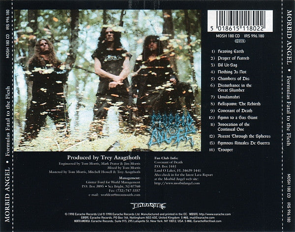 Morbid Angel : Formulas Fatal To The Flesh (CD, Album, RE, DOC)
