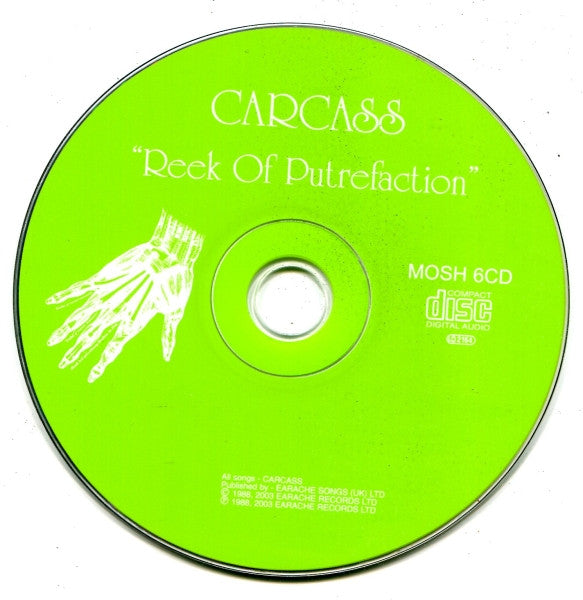 Carcass : Reek Of Putrefaction (CD, Album, RE, DOC)