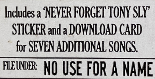 Various : The Songs Of Tony Sly: A Tribute (CD, Comp, Dig)