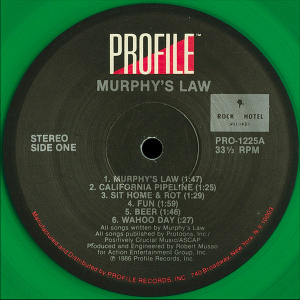 Murphy's Law (2) : Murphy's Law (LP, Album, Gre)